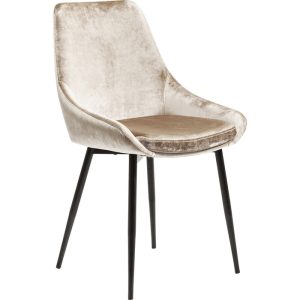 Chaise look velours