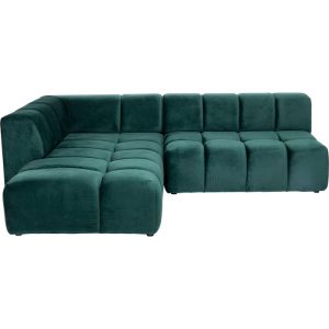 Canapé d’angle vert foncé gauche 265cm