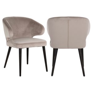 Chaise de salle à manger Indigo khaki velvet