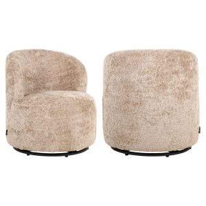 Fauteuil lounge Jackie sheep natural swivel kids