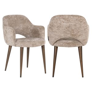 Chaise de salle à manger Delphina lovely nature fire retardant