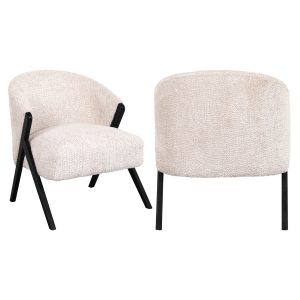 Fauteuil lounge Mia customized fire retardant