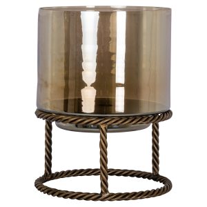 Lampe ouragan Ropia brass antique large