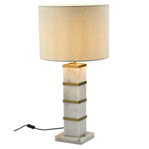 Lampe de table Celinae white including lampshade