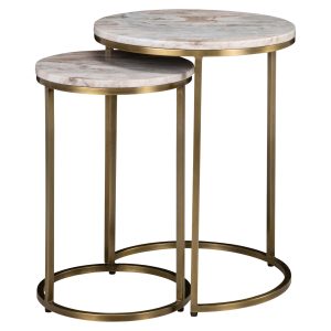 Table d'appoint Bottega Blush beige (Set of 2)