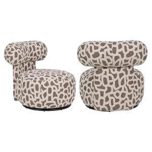 Fauteuil lounge Kaya weave brown