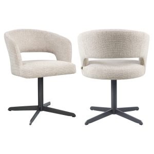 Chaise de salle à manger Blanca natural fancy fire retardant