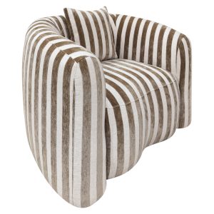 Fauteuil lounge Luxandra stripes sand