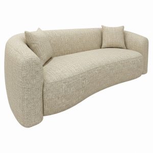 Canapé Luxandra sand tweed fire retardant