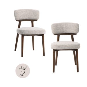 Chaise de salle à manger Basker natural fancy fire retardant (Set of 2)