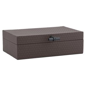 Boîte de rangement Billie dark brown large