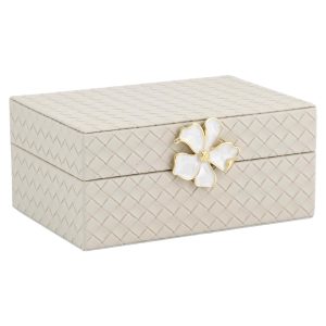 Boîte de rangement Lillie ivory small