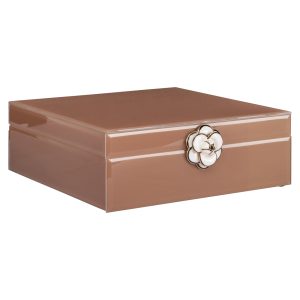 Boîte de rangement Floral brown large