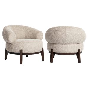 Fauteuil lounge Montana natural chunky fire retardant