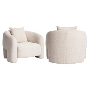 Fauteuil lounge Tuscany beige blockweave