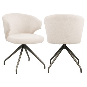 Chaise de salle à manger Milly biscotti swivel
