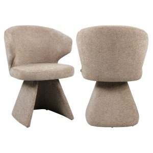 Chaise de salle à manger Zenith mocca boldweave