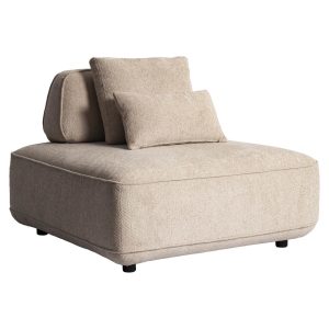 Canapé Tudor natural boldweave 1-seater movable backrest