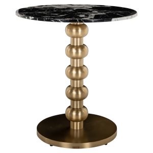 Table bistro Witlox black/gold 75Ø