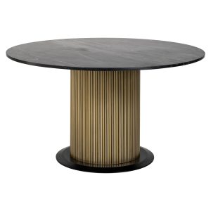Table à manger Ironville gold 140Ø