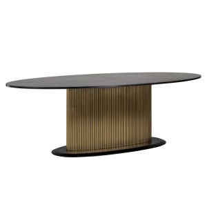 Table à manger Ironville gold oval 235
