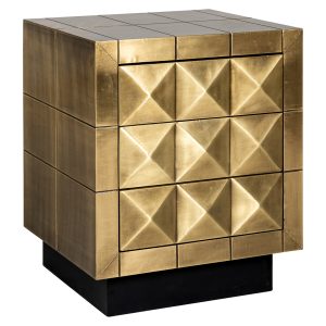 Table de chevet Collada brushed gold