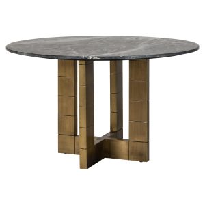 Table à manger Collada black/gold 130Ø