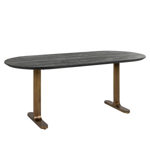 Table à manger Revelin black/gold 200