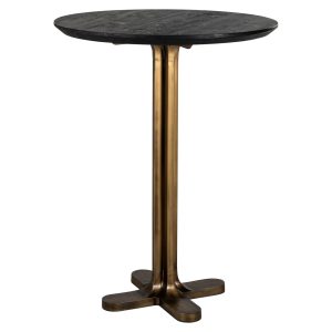 Table de bar Revelin black/gold 81Ø