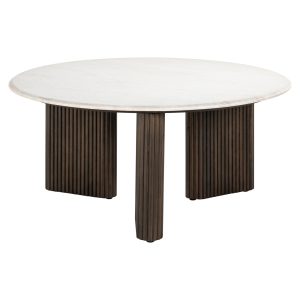 Table basse Mayfield brown 90Ø