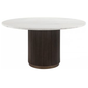 Table à manger Mayfield brown 140Ø