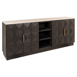 Buffet Claremont brown  4-doors 2-shelves