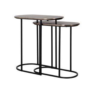 Table d'appoint Chandon champagne gold (Set of 2)