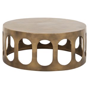Table basse Du Pont brushed gold