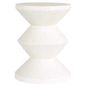 Table d'appoint Bloomstone white 35Ø