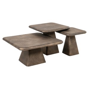 Table basse Marlie gold (Set of 3)