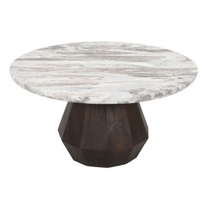 Table basse Oberoy Blush beige 80Ø