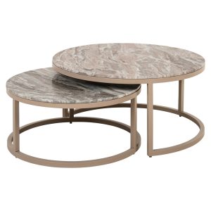 Table basse Fairfax clay (Set of 2)