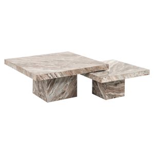 Table basse Rashford Blush beige (Set of 2)