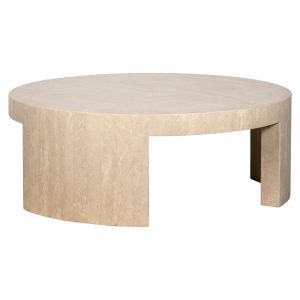 Table basse Alexander Jones beige round (Biltmore)