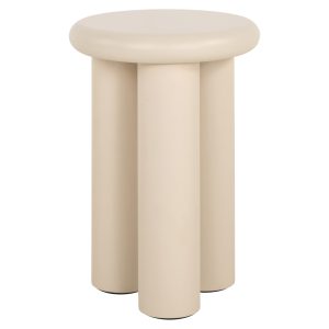 Table d'appoint Elbaz beige 35Ø