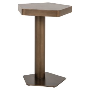 Bout de canapé Hexa brushed gold