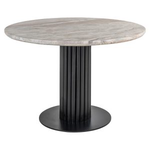Table à manger Nyon Blush beige 120Ø