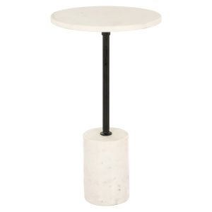 Table d'appoint Misty black/white 30Ø
