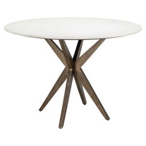 Table à manger Maisy white 114Ø