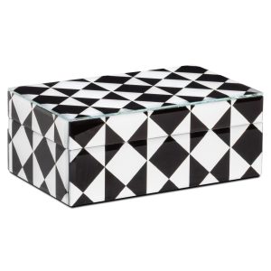 Boîte de rangement Silas black/white small