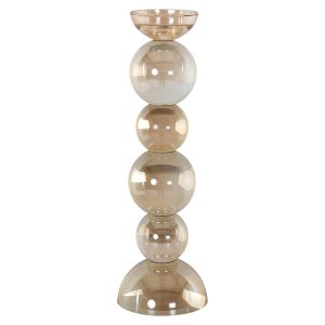 Porte-bougie Emie brown large