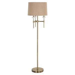 Lampe sur pied Josie brushed gold