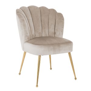 Chaise de salle à manger Pippa khaki velvet