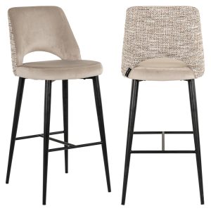 Tabouret de bar Tabitha trendy nature fire retardant